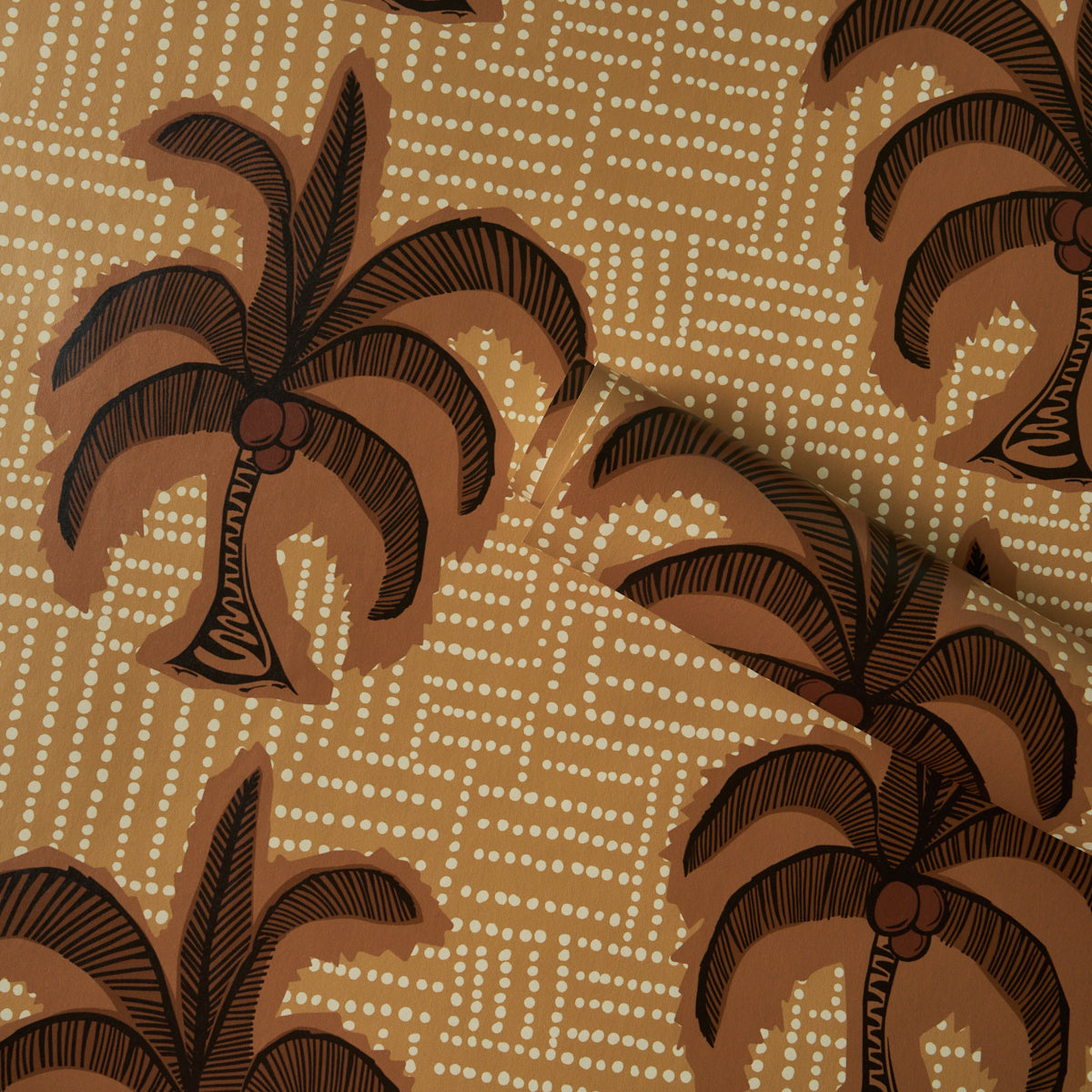 Schumacher Agua De Coco Sunbleached Ochre Wallpaper 5017241