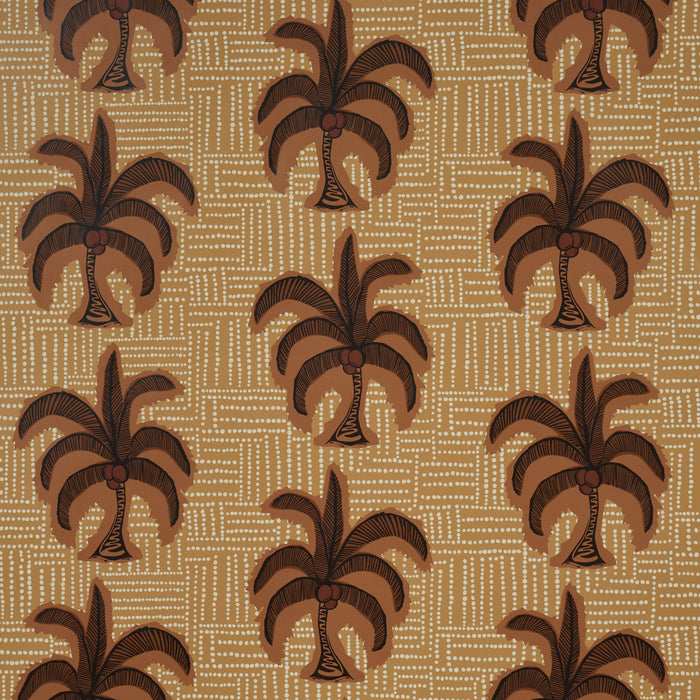 Schumacher Agua De Coco Sunbleached Ochre Wallpaper 5017241