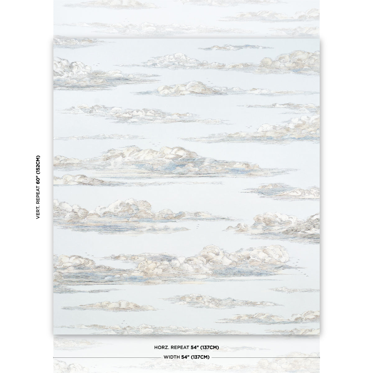 Schumacher Mr. Darcy's Clouds Sky Wallpaper 5017581