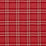 Schumacher Check Rustique Cranberry Fabric 50202