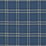 Schumacher Check Rustique Atlantic Blue Fabric 50204