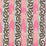 China Seas Bijou Stripe Pinks Blue Fabric Sample 5060-11