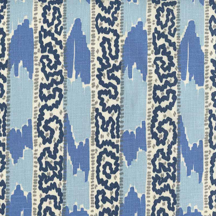 China Seas Bijou Stripe Denim Blue Windsor Navy Fabric Sample 5060-13