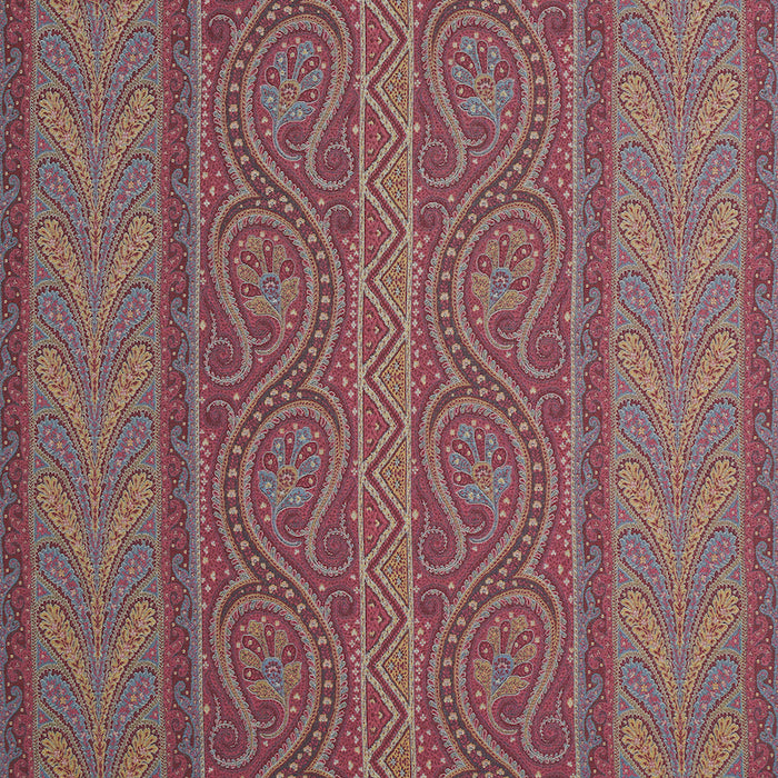 Schumacher Chatelaine Paisley Magenta Fabric 50775