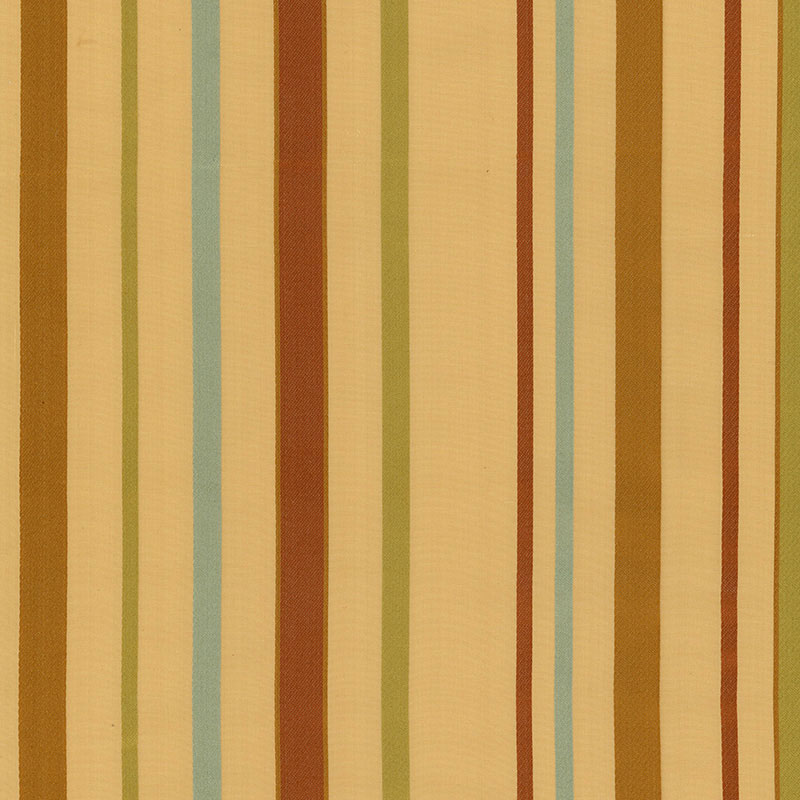 Schumacher Alessandra Silk Stripe Gold Fabric 51484