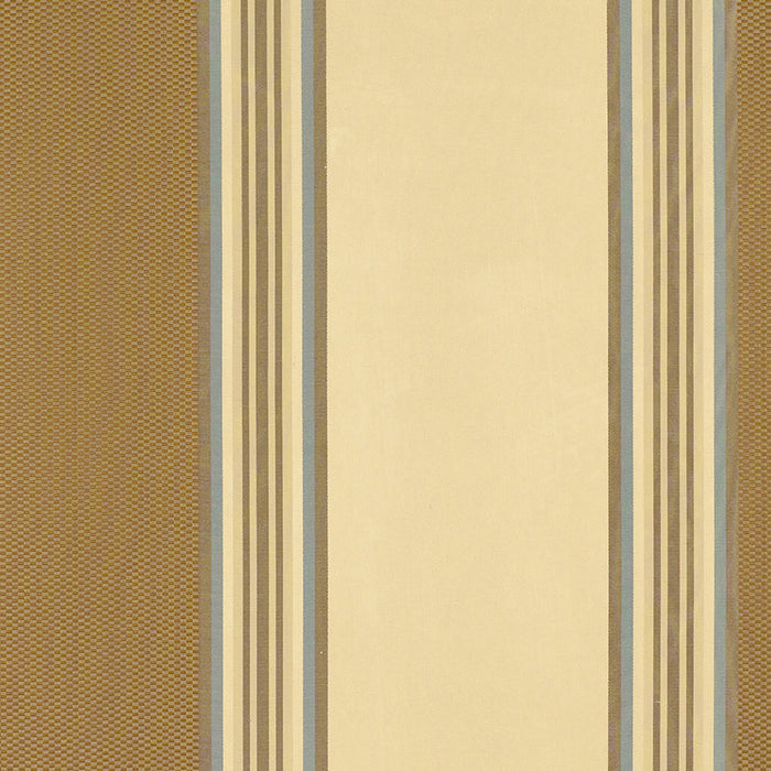 Schumacher Ava Silk Stripe Mocha Fabric Sample 52370