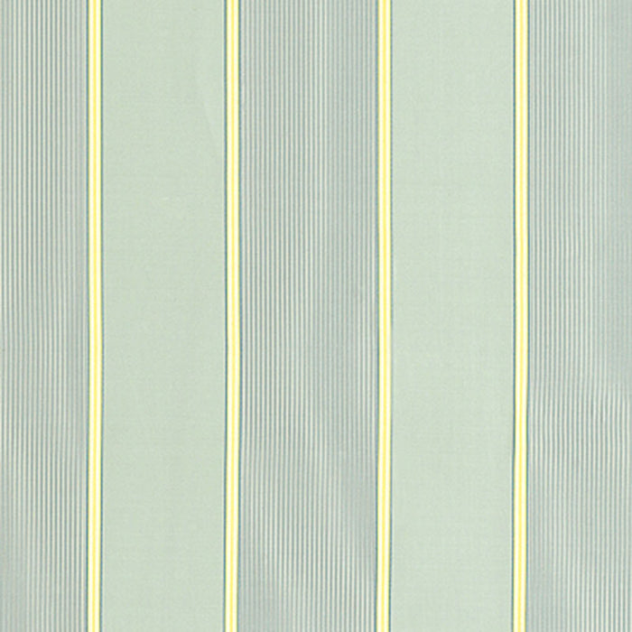 Schumacher Sophia Silk Stripe Aqua Fabric Sample 52710