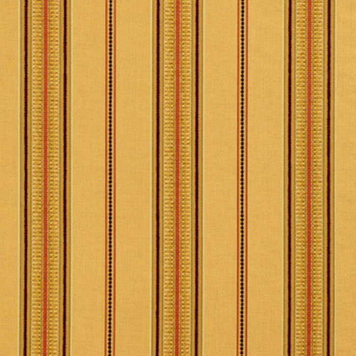 Schumacher Sinclair Chenille Stripe Camel Fabric 54062