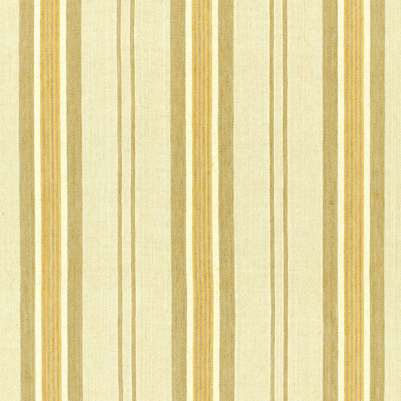 Schumacher Sagaponic Linen Stripe Driftwood Fabric 54152