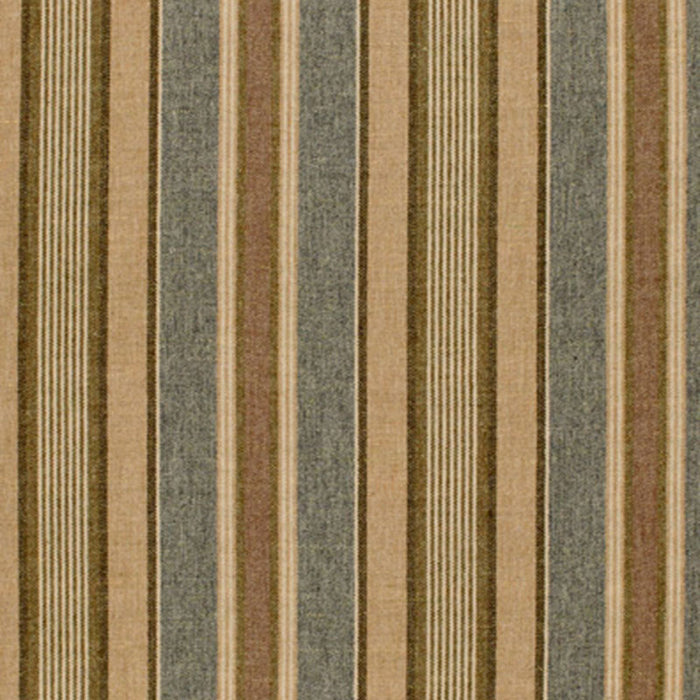 Schumacher Edgemere Stripe Denim Fabric Sample 54201