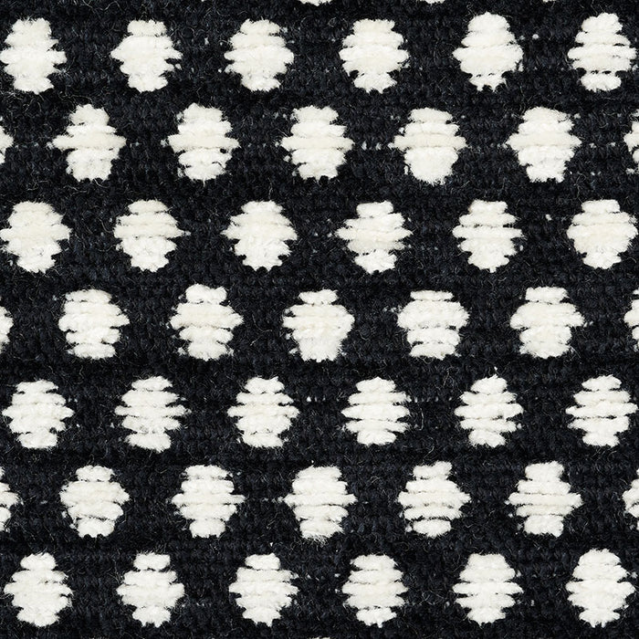 Schumacher Sabina Ivory & Black Fabric Sample 54601