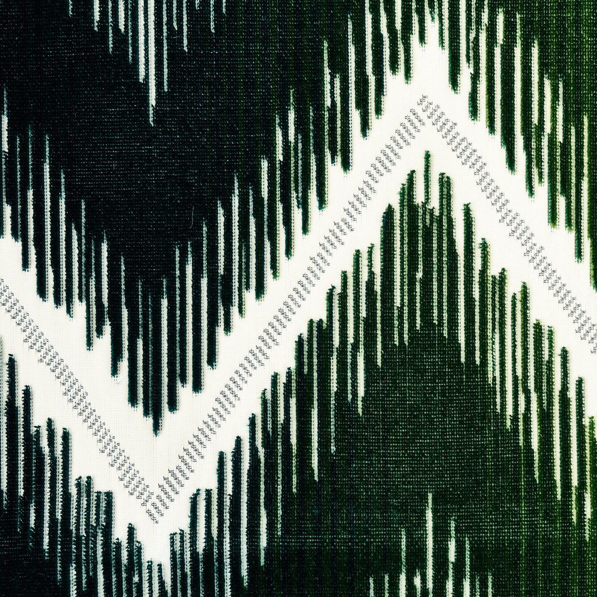 Schumacher Shock Wave Peacock Fabric Sample 54864