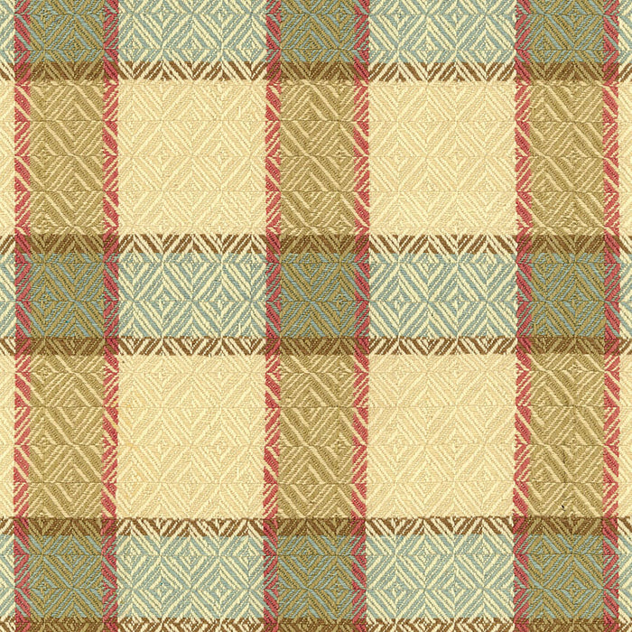 Schumacher Chesterfield Plaid Cottage Fabric Sample 55330