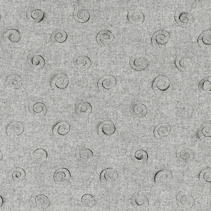 Schumacher Curlicue Grey Fabric Sample 55361