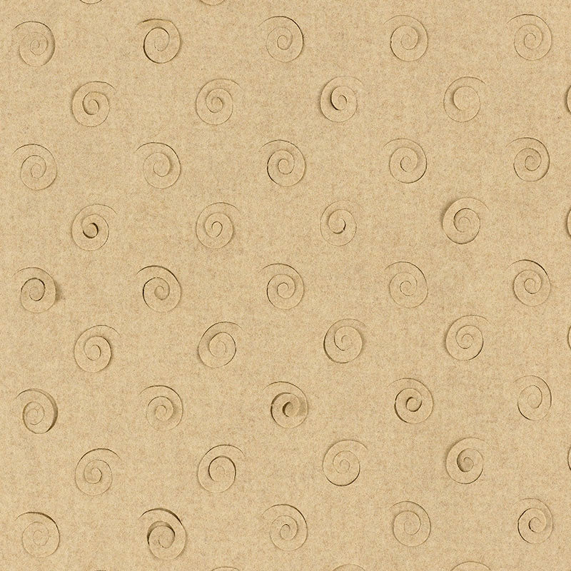 Schumacher Curlicue Camel Fabric 55362