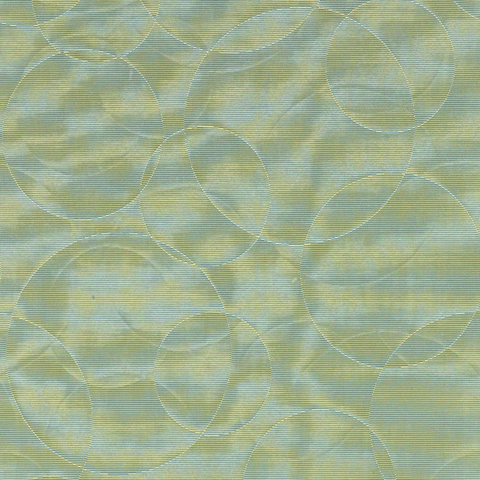 Schumacher Effervescence Moire Aqua Fabric Sample 55382