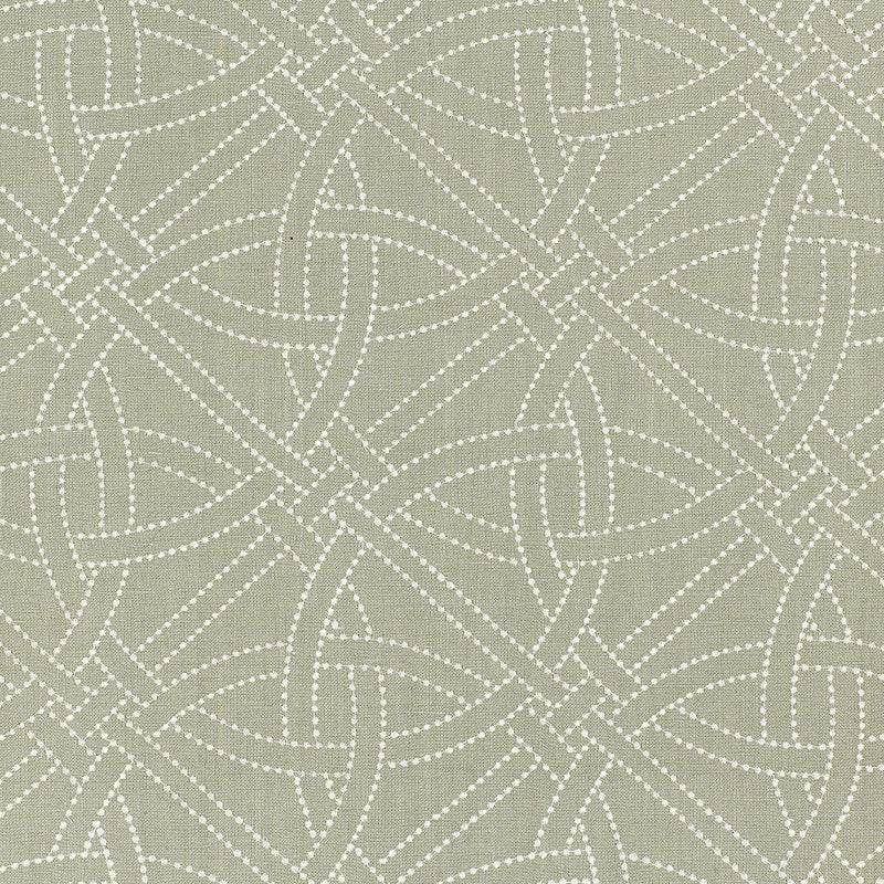 Schumacher Durance Embroidery Mineral Fabric 55693