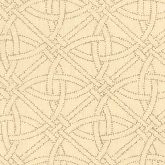 Schumacher Durance Embroidery Limestone Fabric Sample 55694