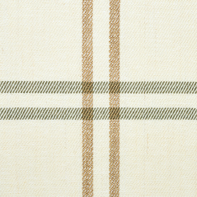 Schumacher Luberon Plaid Natural Fabric 55717