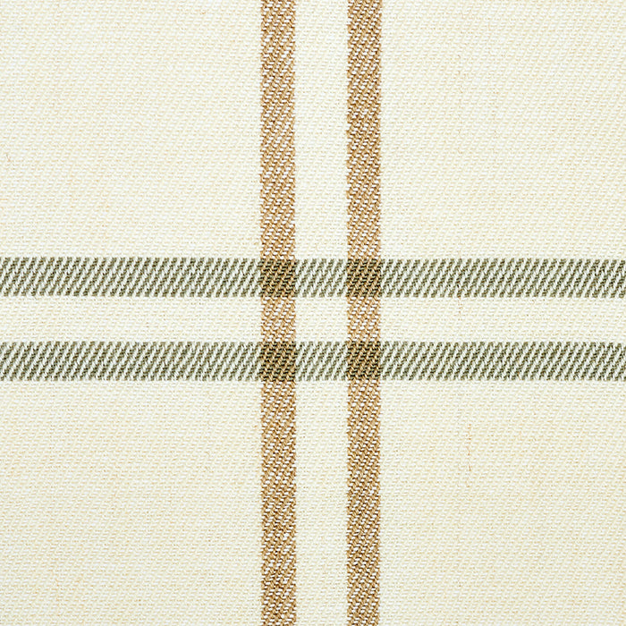 Schumacher Luberon Plaid Natural Fabric 55717