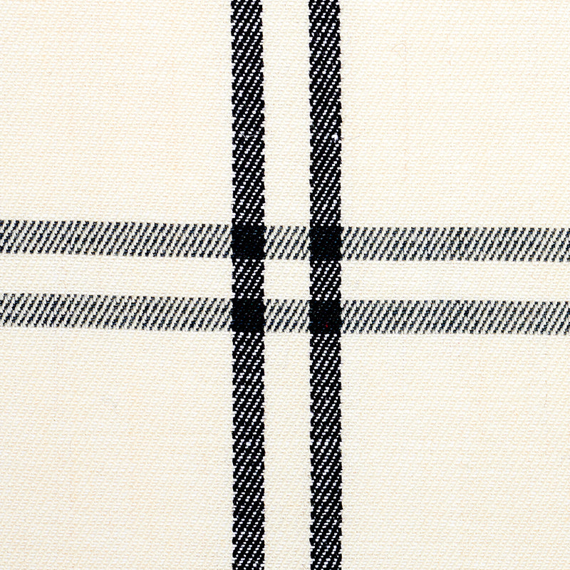 Schumacher Luberon Plaid Black Fabric 55718