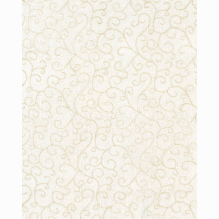 Schumacher Adia Sheer Embroidery Cream Fabric Sample 55981