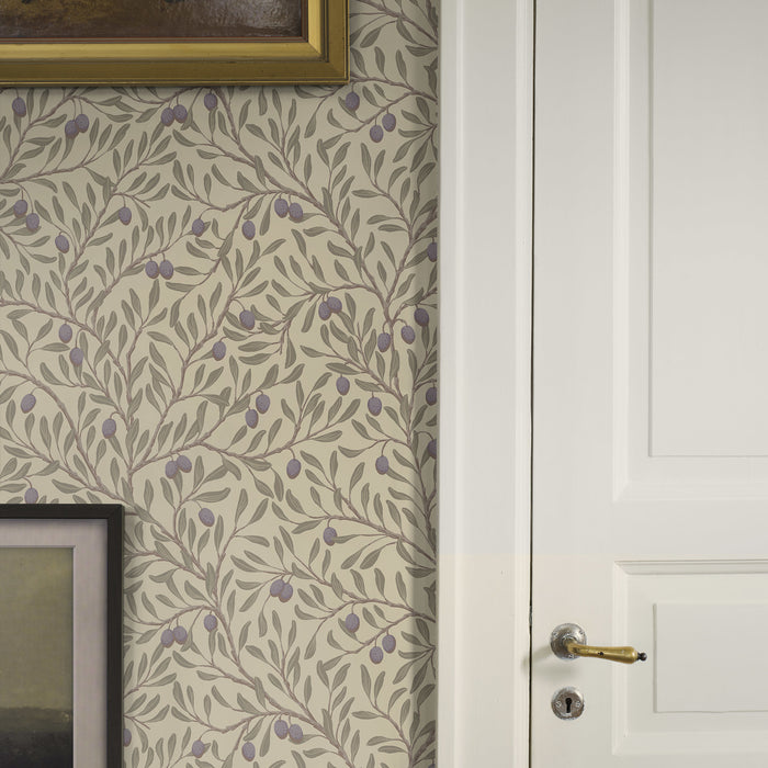 Schumacher Olivtrad Leaf And Natural Wallpaper 5704