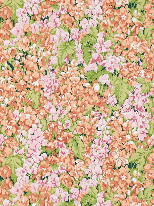 Pierre Frey Les Delphiniums Corail Wallpaper Sample FP767001