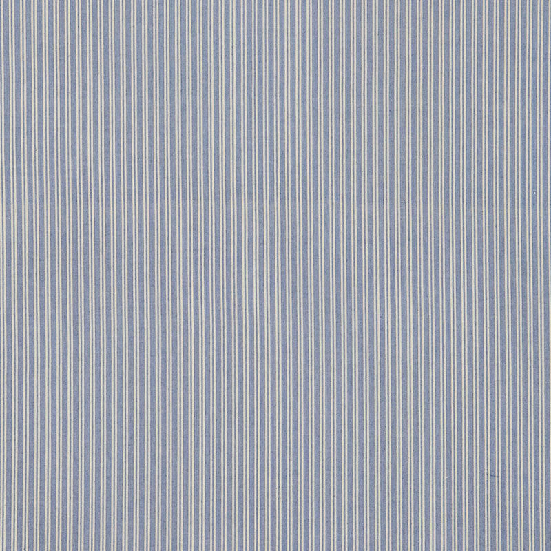 Schumacher Wellfleet Ticking Stripe Pacific Fabric Sample 60072