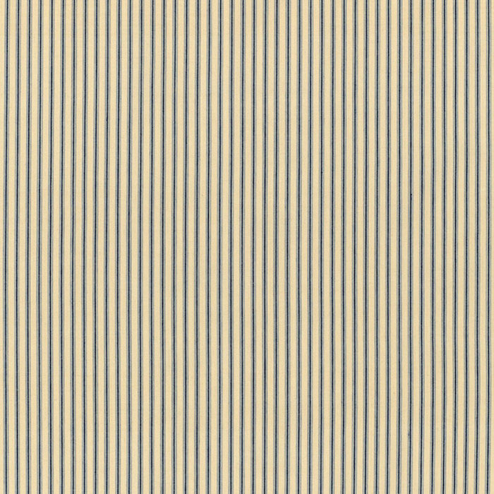 Schumacher Wellfleet Ticking Stripe Chambray Fabric Sample 60073