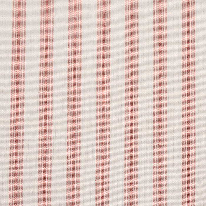 Schumacher Wellfleet Ticking Stripe Pink Fabric Sample 60074