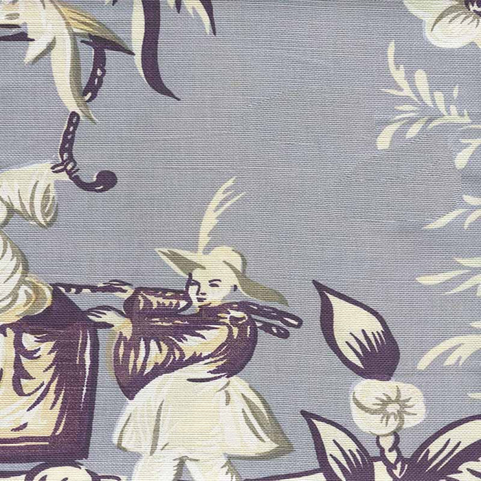 China Seas Lyford Print Periwinkle Purple Fabric Sample 6010-10