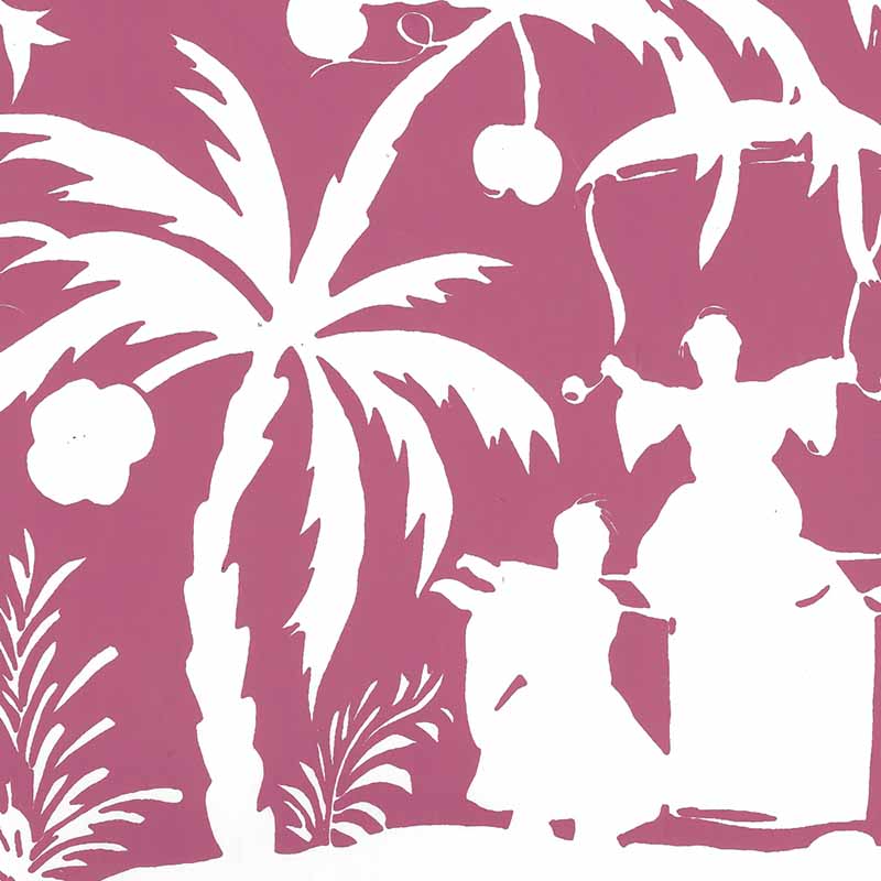 China Seas Lyford Background Magenta Wallpaper 6015-07WWP