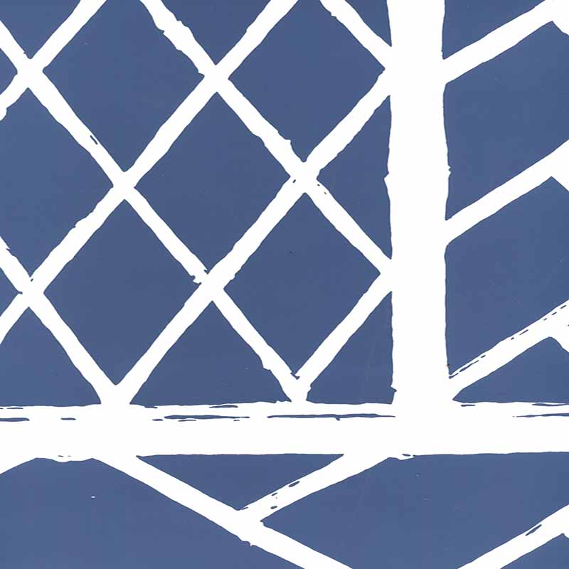 China Seas Trellis Background Navy Wallpaper 6025W-10WWP