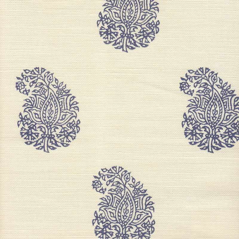 China Seas Bangalore Paisley Navy Fabric 6040-02