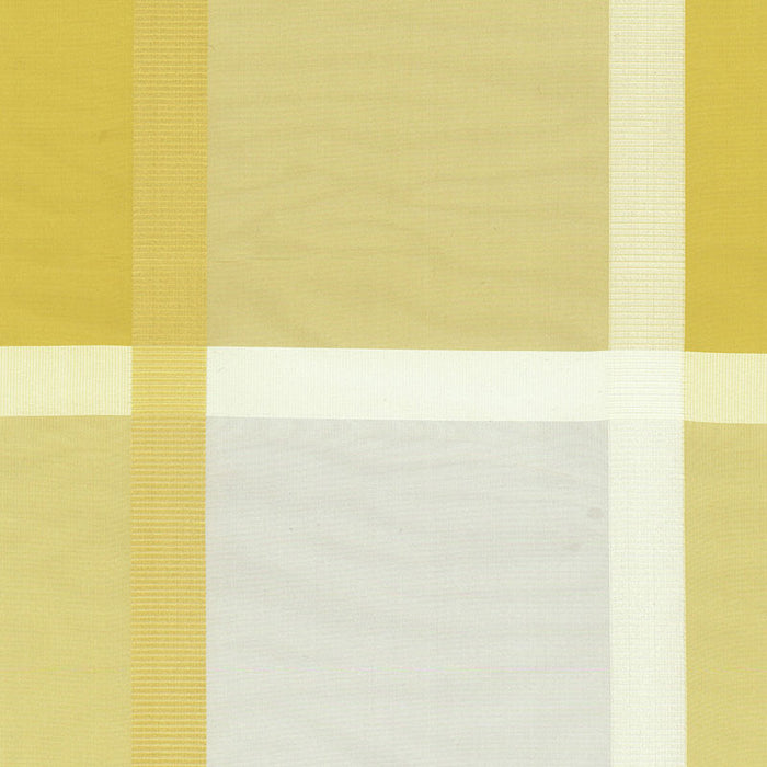 Schumacher Surat Silk Plaid Jonquil Fabric Sample 61131