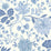 Schumacher Alicia Blue And White Wallpaper 6144