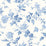 Schumacher Blomslinga Blue And White Wallpaper 6146