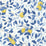 Schumacher CitrontrAD Blue And Yellow Wallpaper 6150