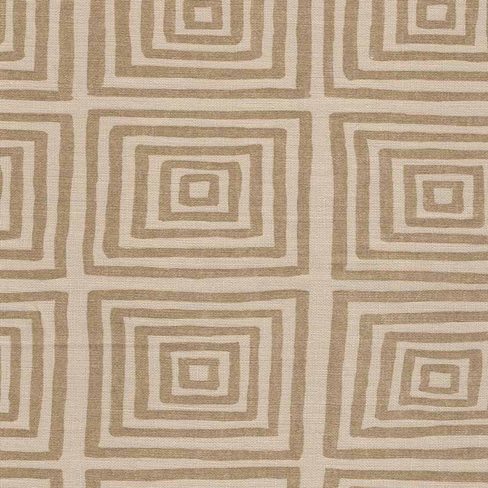 China Seas Ziggurat Gold Metallic Fabric Sample 6170-11