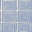 China Seas Ziggurat French Blue Fabric Sample 6170-21