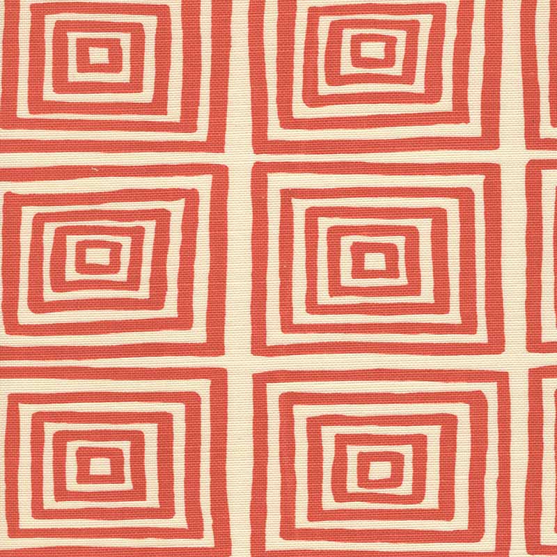 China Seas Ziggurat Orange Fabric 6170-22