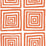 China Seas Ziggurat Orange Wallpaper Sample 6170-22WWP