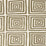 China Seas Ziggurat Gold Metallic Fabric Sample 6170-23