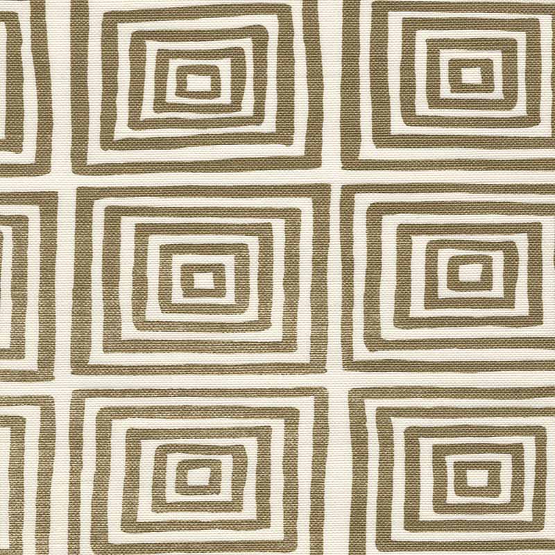 China Seas Ziggurat Gold Metallic Fabric 6170-23