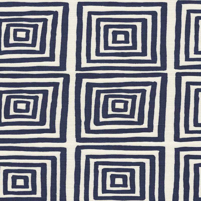 China Seas Ziggurat Navy Fabric Sample 6170-24