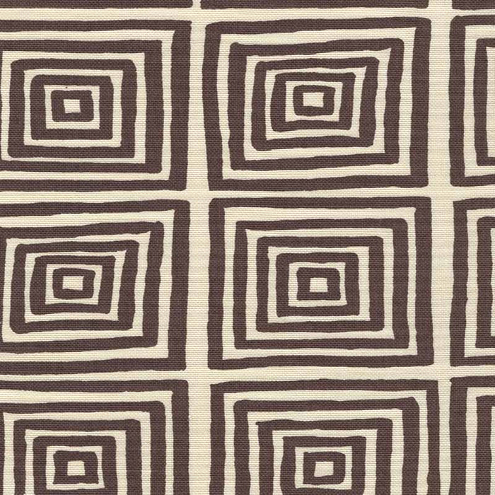 China Seas Ziggurat Brown Fabric Sample 6170-26