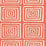 China Seas Ziggurat Reverse Orange Fabric Sample 6175-22