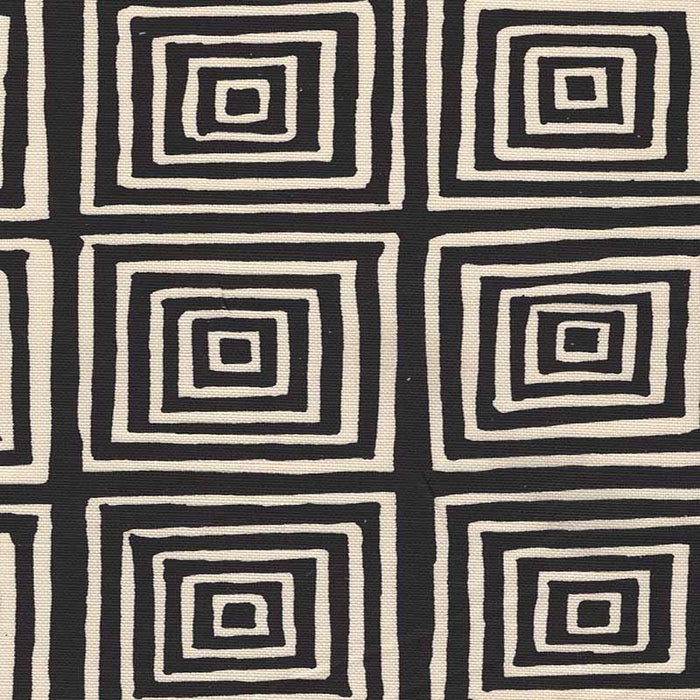 China Seas Ziggurat Reverse Black Fabric Sample 6175-25