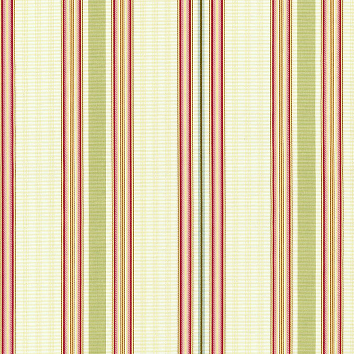 Schumacher Biella Silk Stripe Berry Fabric Sample 62181